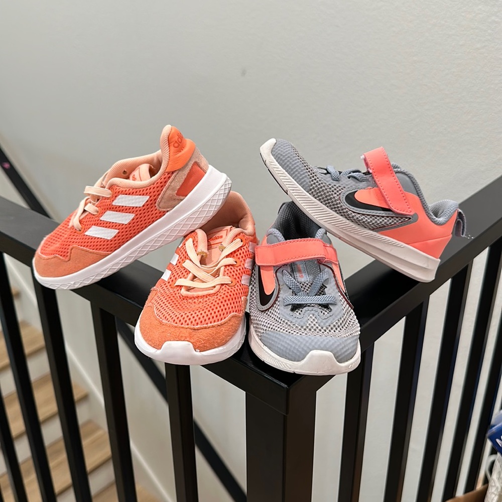 Adidas and Nike girls sneakers